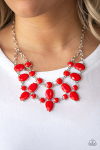 Paparazzi Goddess Glow Red Necklace