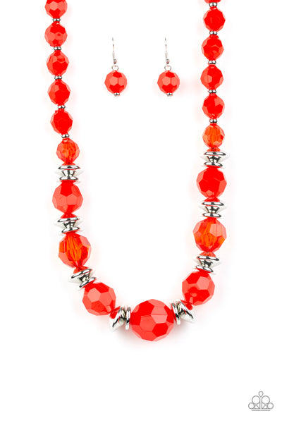 Paparazzi Dine and Dash Red Necklace