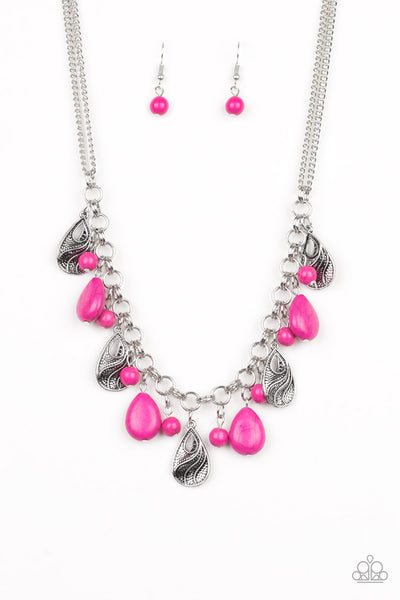 Paparazzi Accessories Terra Tranquility Pink Necklace