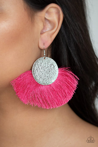 Foxtrot Fringe Pink Earrings