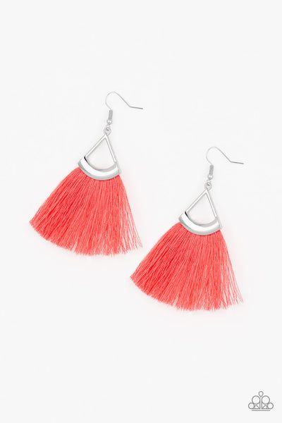 Tassel Tuesdays Orange Earrings