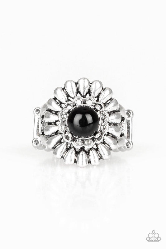 Poppy Pep Black Ring - Nothin' But Jewelry by Mz. Netta