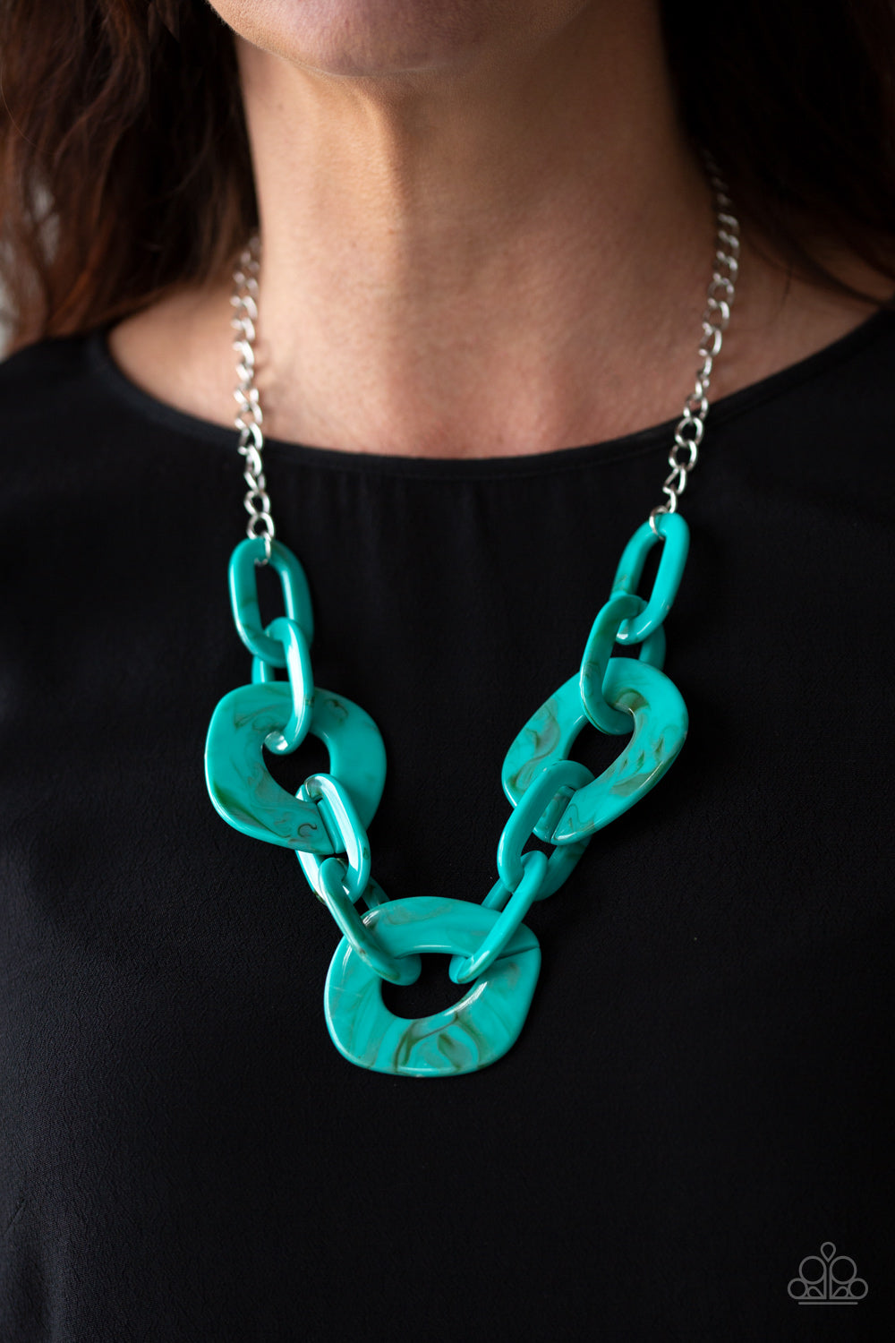Courageously Chromatic Blue Necklace