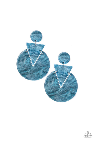 Head Under WATERCOLORS Blue Earrings