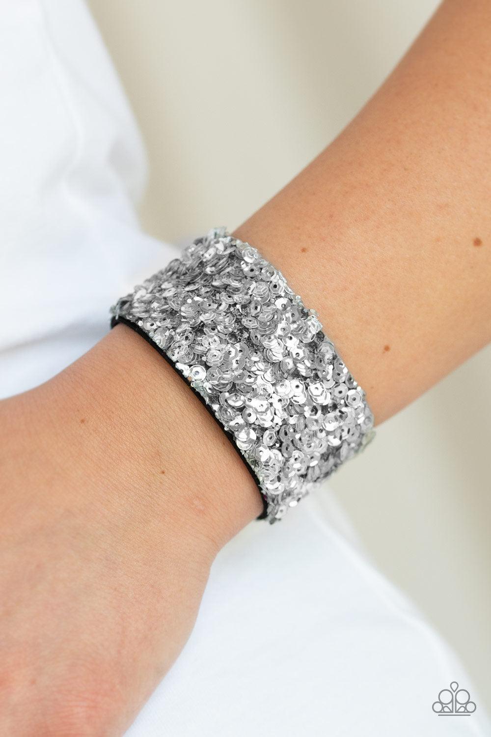Starry Sequins Silver Bracelet