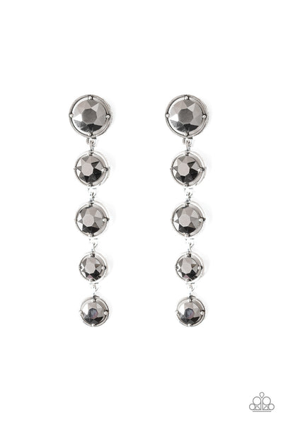 Paparazzi Drippin In Starlight Silver Earrings