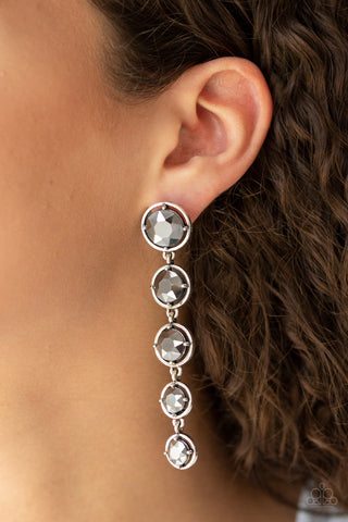 Paparazzi Drippin In Starlight Silver Earrings