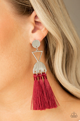 Tassel Trippin Red Earrings