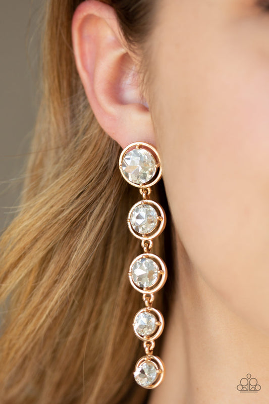Drippin In Starlight Gold Earrings