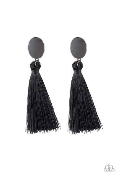 Va Va PLUME Black Earrings - Nothin' But Jewelry by Mz. Netta