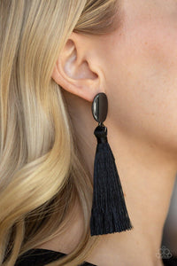 Va Va PLUME Black Earrings - Nothin' But Jewelry by Mz. Netta