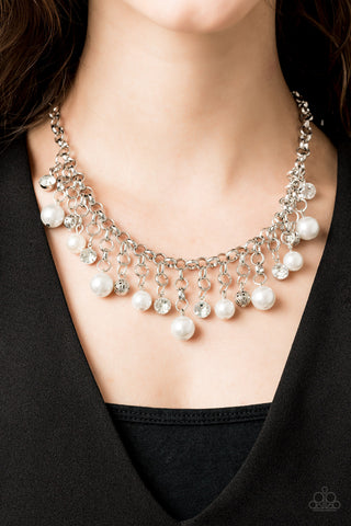 Paparazzi HEIR-headed White Necklace