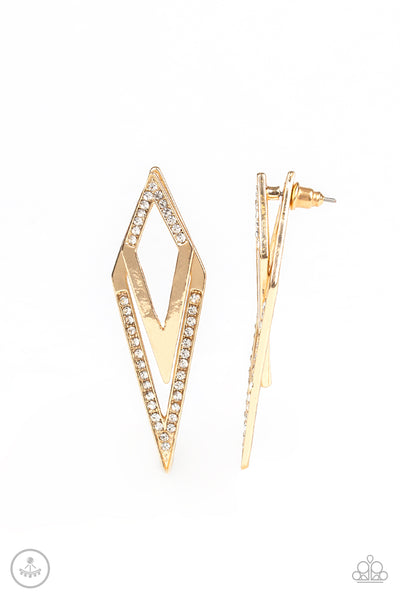 Point-BANK Gold Earrings