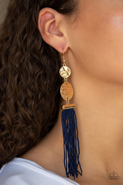 Lotus Gardens Blue Earrings