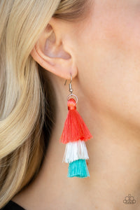 Hold On To Your Tassel! Orange Earrings