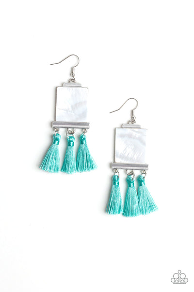 Tassel Retreat Blue Earrings