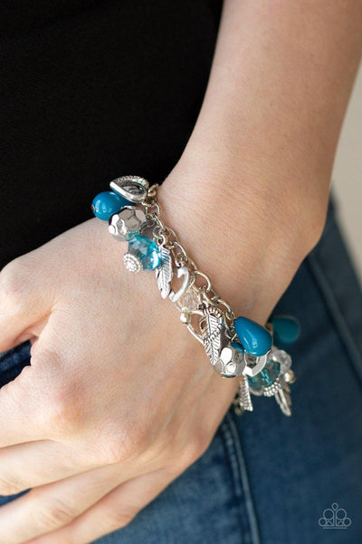 Charmingly Romantic Blue Bracelet - Nothin' But Jewelry by Mz. Netta