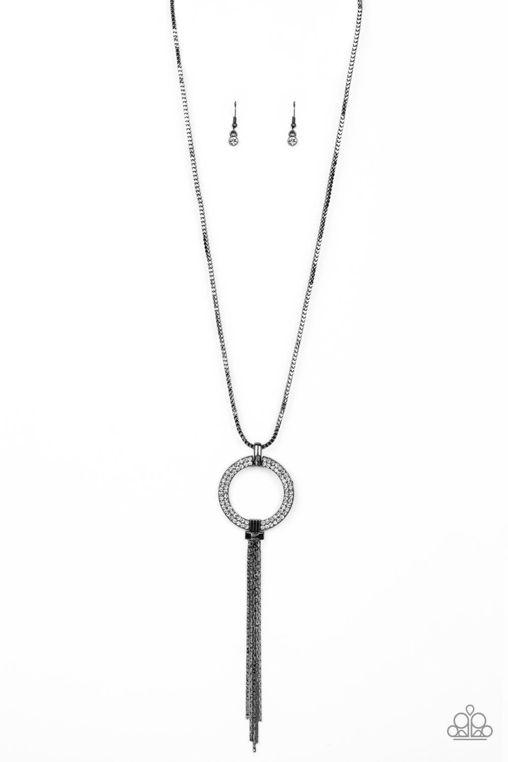 Paparazzi Accessories Not A HEIR Out Of Place Black Necklace