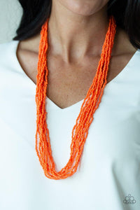 Congo Colada Orange Necklace - Nothin' But Jewelry by Mz. Netta