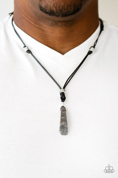 Midnight Meteorite - Black Necklace