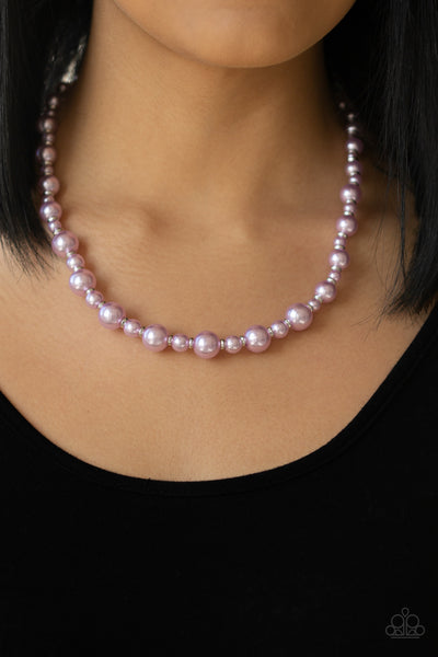 Pearl Heirloom Purple Necklace/Powder and Pearls Purple Bracelet