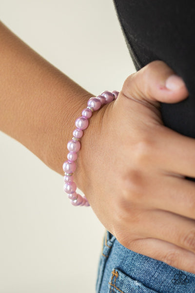Pearl Heirloom Purple Necklace/Powder and Pearls Purple Bracelet