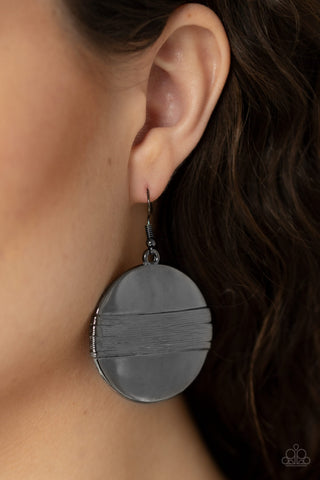 Ultra Uptown Black Earrings