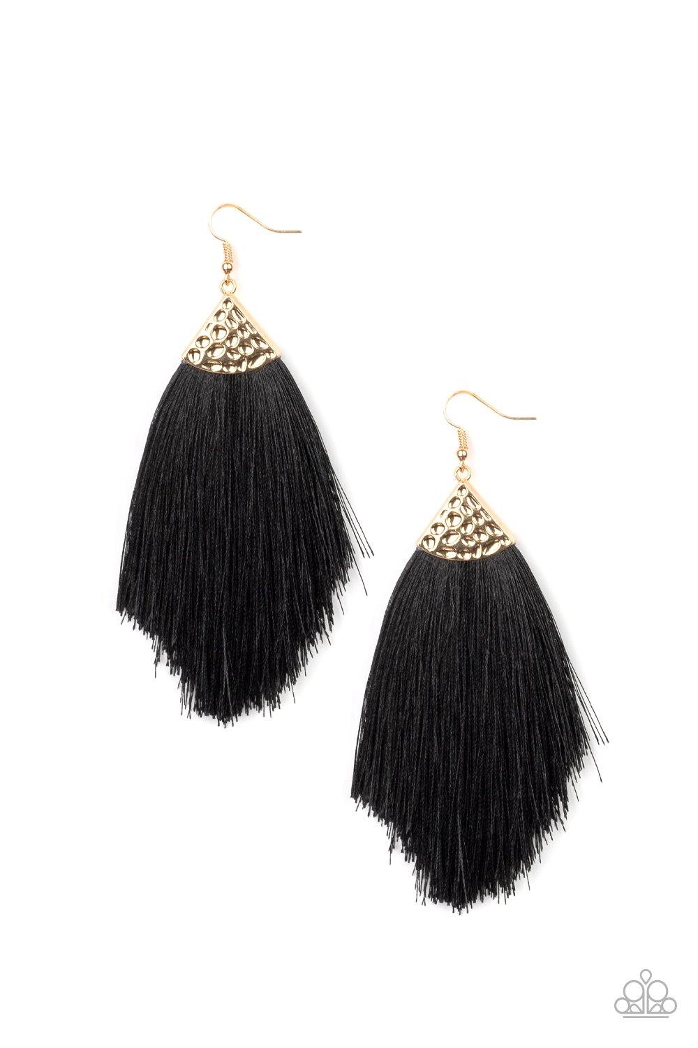 Tassel Tempo Gold Earrings - Nothin' But Jewelry by Mz. Netta