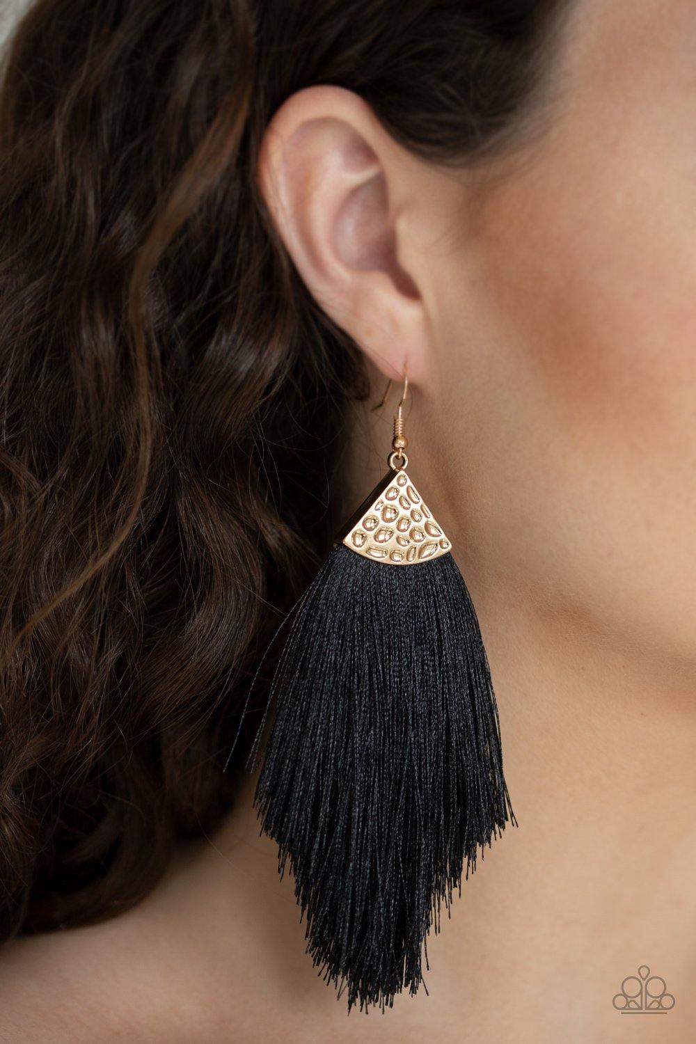 Tassel Tempo Gold Earrings - Nothin' But Jewelry by Mz. Netta