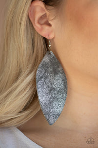 Paparazzi Serenely Smattered Silver Earrings