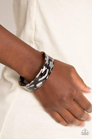 Paparazzi Glaze Daze Black Bracelet