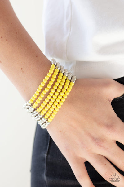 LAYER It On Thick Yellow Bracelet