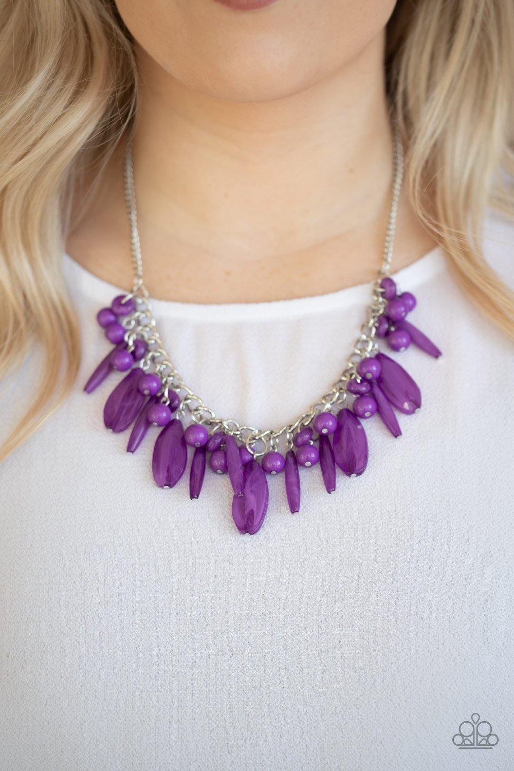 Paparazzi Miami Martinis Purple Necklace