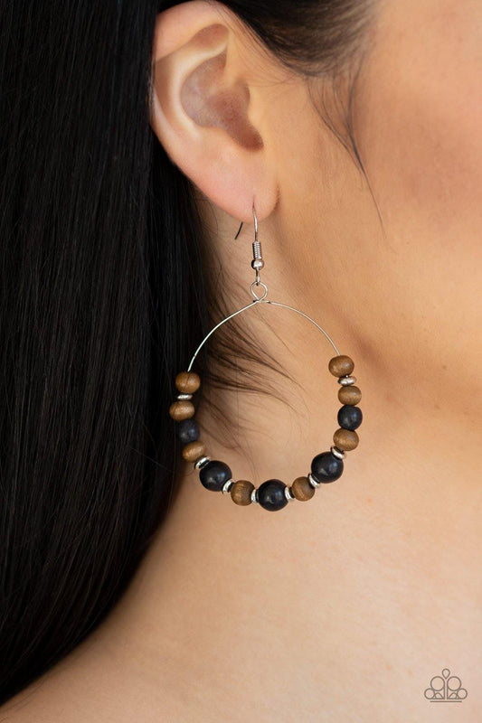 Forestry Fashion Black Earrings - Nothin' But Jewelry by Mz. Netta