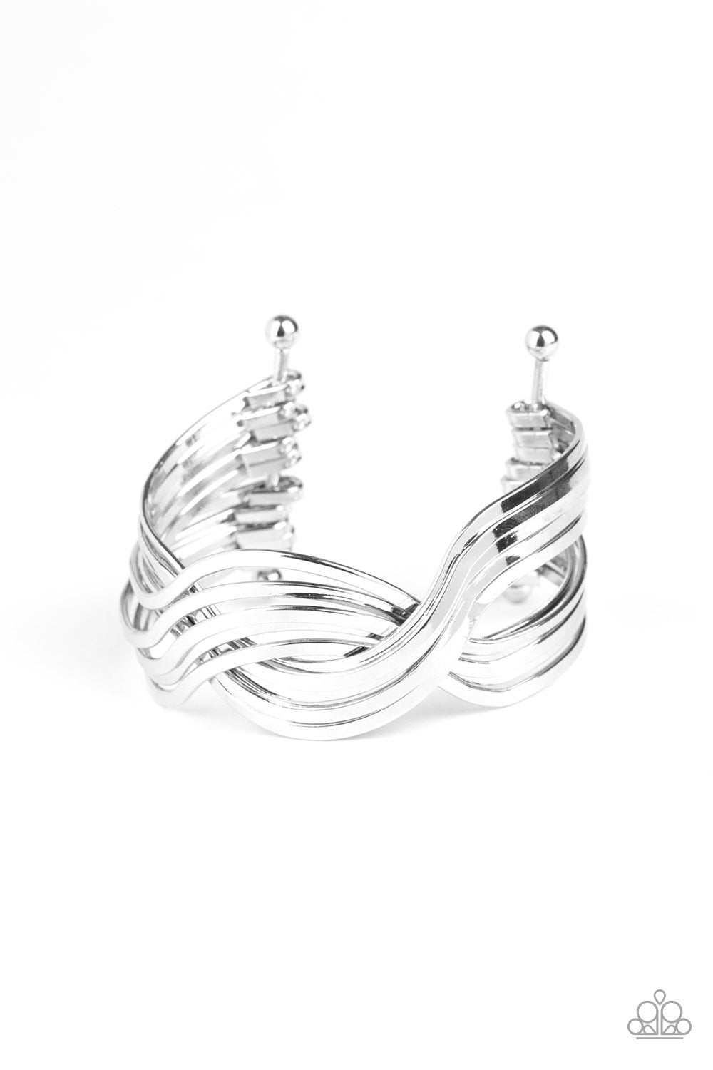 Curvaceous Curves Silver Bracelet
