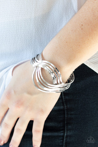 Curvaceous Curves Silver Bracelet