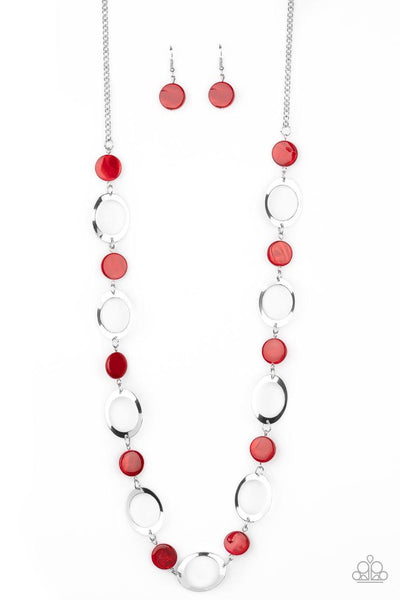 SHELL Your Soul Red Necklace - Nothin' But Jewelry by Mz. Netta
