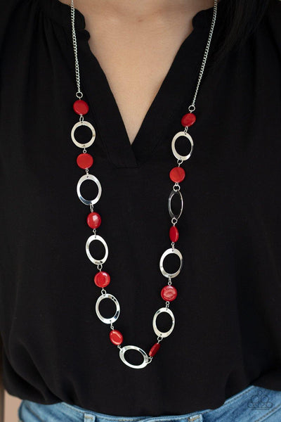 SHELL Your Soul Red Necklace - Nothin' But Jewelry by Mz. Netta