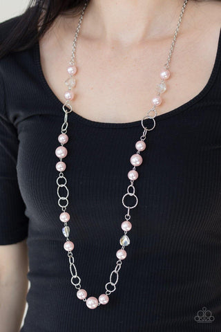 Paparazzi Accessories Prized Pearls Pink Necklace