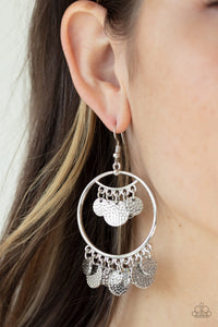 Paparazzi All-CHIME High Silver Earrings