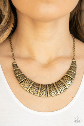 Metallic Mechanics Brass Necklace - Nothin' But Jewelry by Mz. Netta