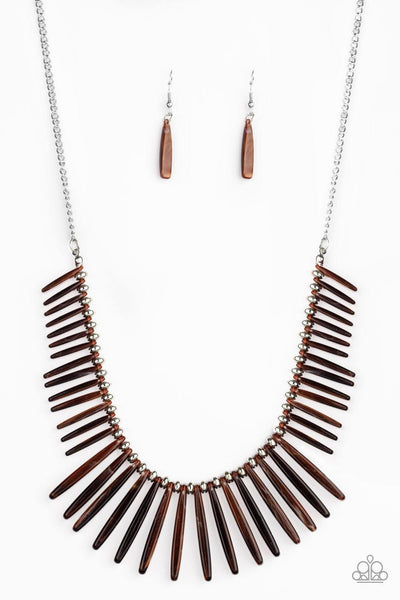 Out of My Element Brown Necklace - Nothin' But Jewelry by Mz. Netta