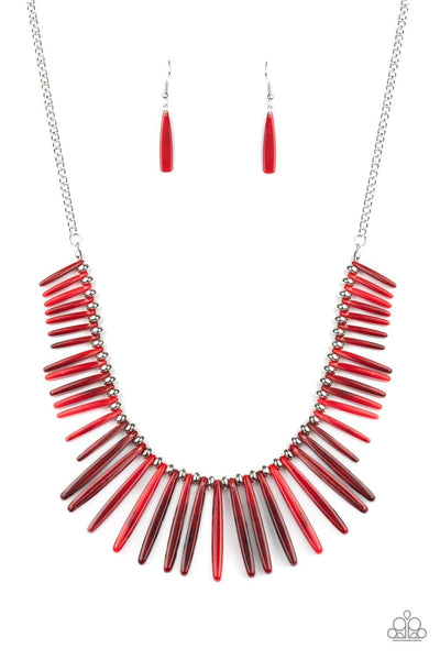 Paparazzi Out of My Element Red Necklace