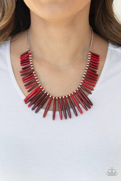 Paparazzi Out of My Element Red Necklace