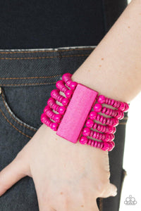 Paparazzi Accessories Don't Stop BELIZE-ing Pink Bracelet