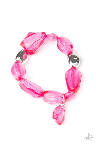 Paparazzi Accessories Gemstone Glamour Pink Bracelet