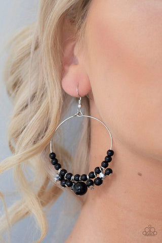 Effortless Effervescence Black Earrings - Nothin' But Jewelry by Mz. Netta