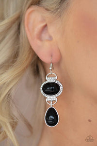 Icy Shimmer Black Earrings - Nothin' But Jewelry by Mz. Netta