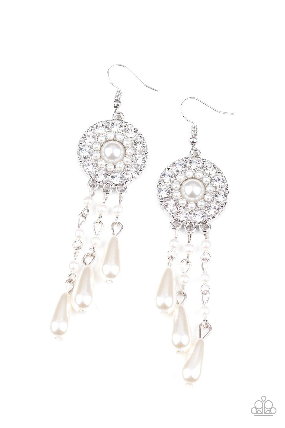 Dreams Can Come True White Earrings - Nothin' But Jewelry by Mz. Netta