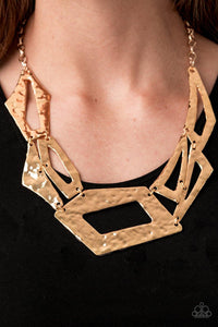 Paparazzi Break The Mold Gold Necklace - Unwritten Preview